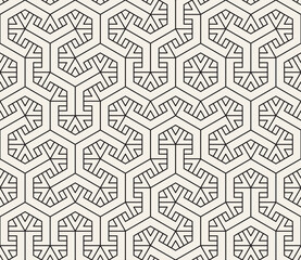 Vector seamless pattern. Modern stylish abstract texture. Repeating geometric tiles