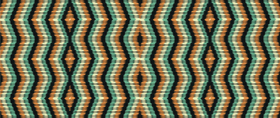 Geometric ethnic oriental ikat pattern traditional Design.,carpet,wallpaper,clothing,wrapping,fabric,embroidery style.wave.border.Ink on clothes.Tribal vector texture.Scandinavian,Gypsy, Mexican.EPS10