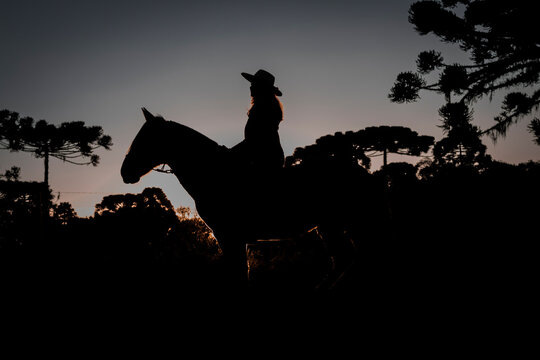 menina no cavalo