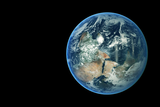 Globe, on a dark background. Elements of this image were furnished by NASA.