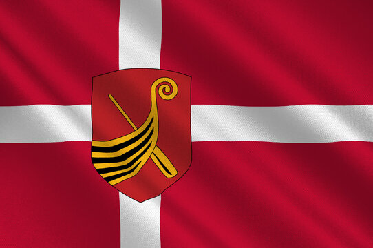Flag of Kerteminde in Southern Denmark Region
