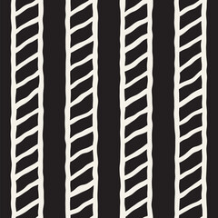 Simple ink geometric pattern. Monochrome black and white strokes background. Hand drawn ink texture for your design