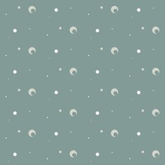 simple pale seamless pattern with light polka dot on green background