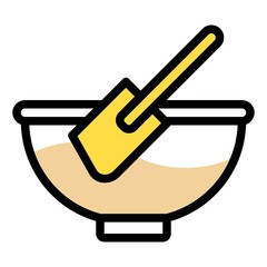 Cup and Spatula icon, Bakery and baking related vector