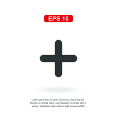 Obraz premium web icon plus sign isolated on white background. Simple vector illustration.