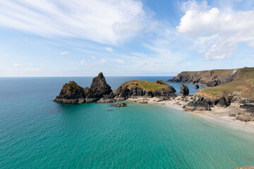 Kynance Cove on a stunning sunny day.