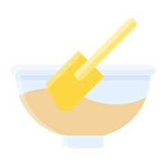 Cup and Spatula icon, Bakery and baking related vector