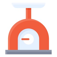 Weighing scale icon, Bakery and baking related vector