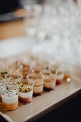 Petites verrines pour le cocktail