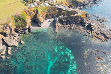 Naklejka premium Aerial photograph of the Lizard, Cornwall, England.