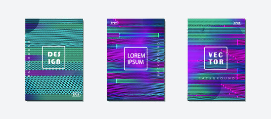 Cyberpunk Book Abstract Background.Trendy cyberpunk holographic fluid colorful waves backdrop.Iridescent pastel liquid texture for creative cover.Vector abstract Neon Dreams cover background.line book