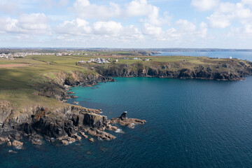 Aerial photograph of the Lizard, Cornwall, England.