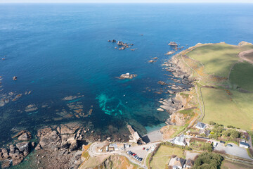 Aerial photograph of the Lizard, Cornwall, England.