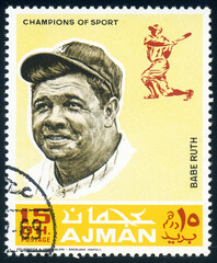 Babe Ruth (1895-1948), American professional baseball player, circa 1969