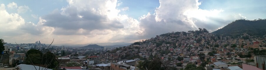 sunset in the mountains