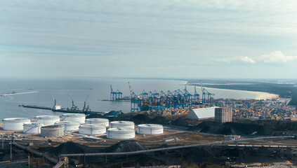 view of the port gdansk  © Jurand