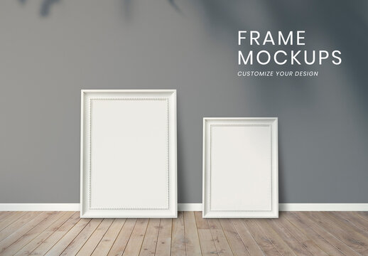 Picture Frame on Wooden Floor