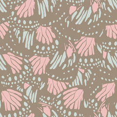 Naklejka premium Butterfly wings seamless pattern abstract style