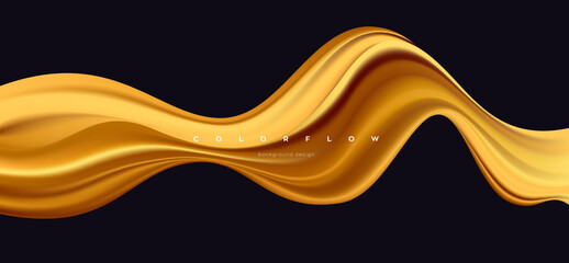 Colorful liquid wave background, Dynamic 3d color flow vector element for
website, brochure, poster. Colorful wavy vector illustration, Modern background design.