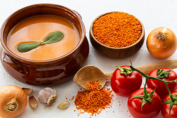 Tarhana soup. This soup is a specific kind of healthy and nutritious soup Turkey. Generally, Anatolian people consume this nice soup a lot. It is made from tomatoes, onions, red peppers and flour.