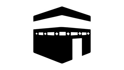 Ramadan holiday Kaaba vector animation icons HD