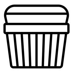 Custard icon, Bakery and baking related vector