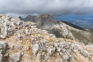 Landscape from Vihren Peak, Pirin Mountain, Bulgaria