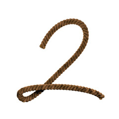 Rugged Rope text typeface letter 2