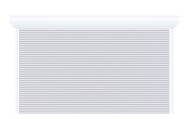 White garage door. vector illustration