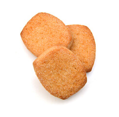 Sweet cookies isolated on a white background