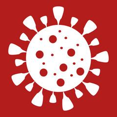 Naklejka premium Vector illustration of Coronavirus in Covid 19 pandemic.