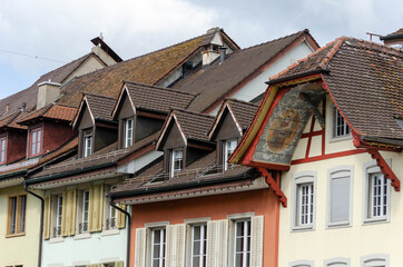 Fototapeta na wymiar Altstadt Aarau, Schweiz