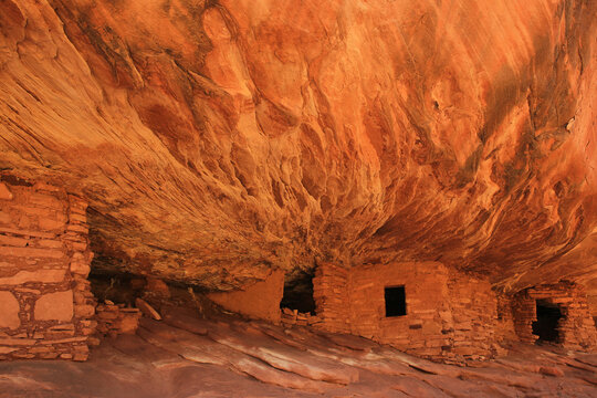 Indian Ruins In Mule Canyon, Manti La Sal National Forest In Utah, USA