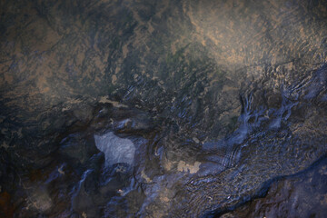 A stream, a waterfall in the forest