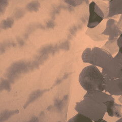 Painting Texture. Ivory Tie Die Pattern. Indigo