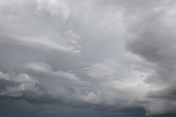 Grey clouds sky