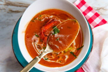 French Lobster Bisque Soup