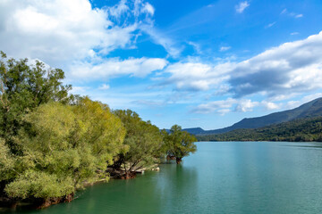 Obraz premium National Park of Abruzzo, Lazio and Molise (Italy) - Barrea lake