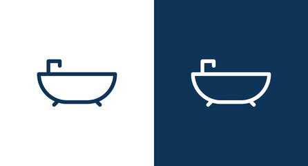 Bathtub icon illustration isolated vector sign symbol
