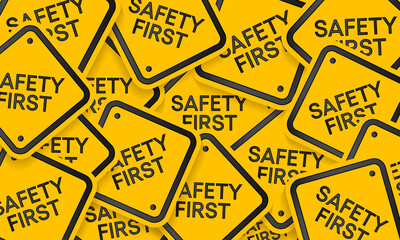 National safety month is celebrated every year in June to remind us the importance of safety and awareness of our surroundings. Vector illustration