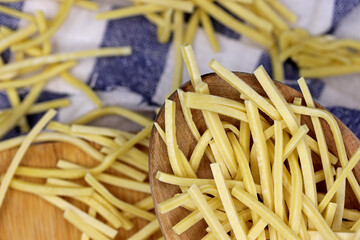 Turkish handmade  pile of pasta