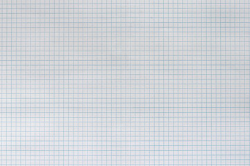 Texture of a white sheet in a blue cage, background.