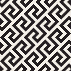 Vector seamless geometric pattern. Simple abstract lines lattice. Repeating elements stylish background