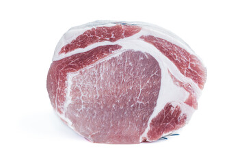 Raw pork meat isolated on white background