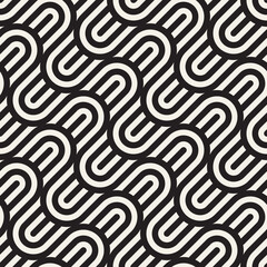 Fototapeta na wymiar Vector seamless lines mosaic pattern. Modern stylish abstract texture. Repeating geometric tiles