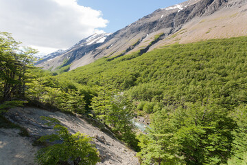 Ascencio Valley hiking trail, Torres del Paine, Chile