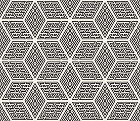 Vector seamless pattern. Modern stylish abstract texture. Repeating geometric tiles