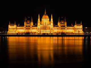 Parliament of Hungary at night