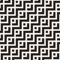 Vector seamless geometric pattern. Simple abstract lines lattice. Repeating elements stylish background