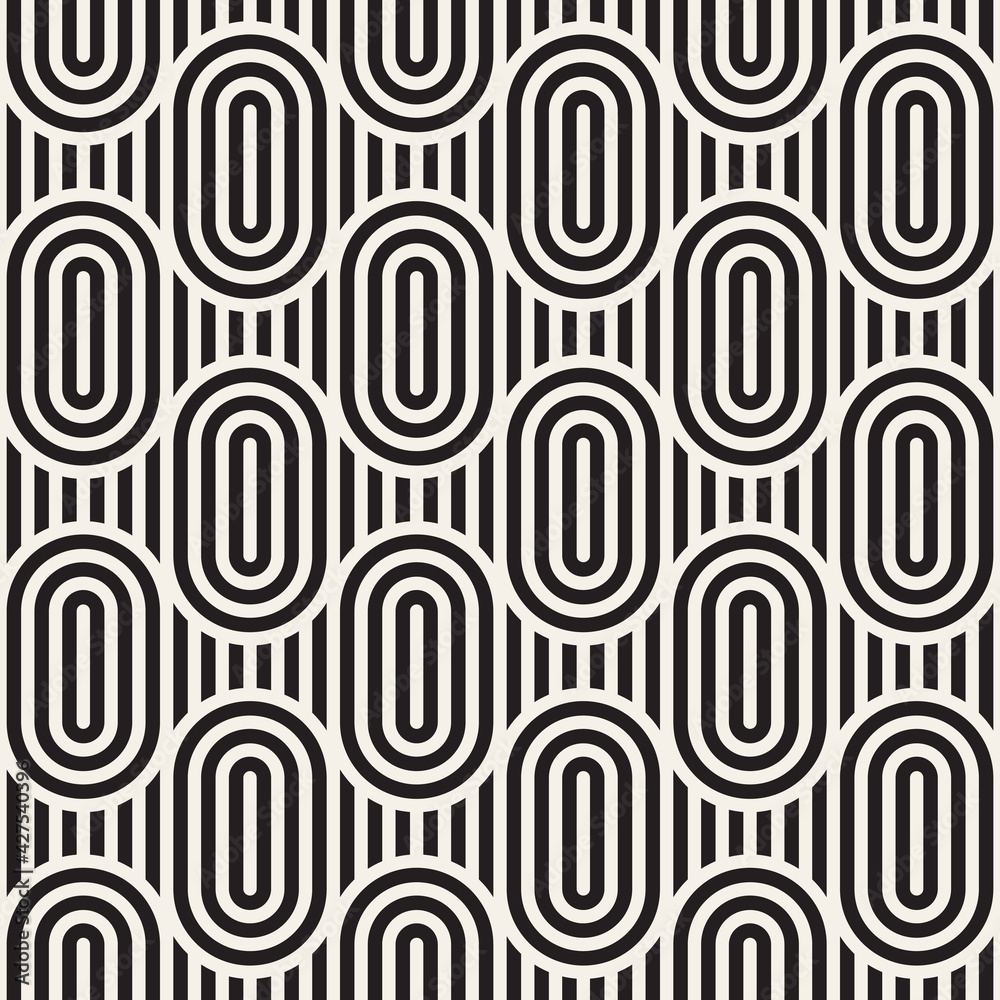 Wall mural vector seamless pattern. modern stylish abstract texture. repeating geometric tiles